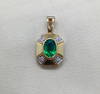 Ladies 1.10 Carat Emerald Diamond and 18K Yellow