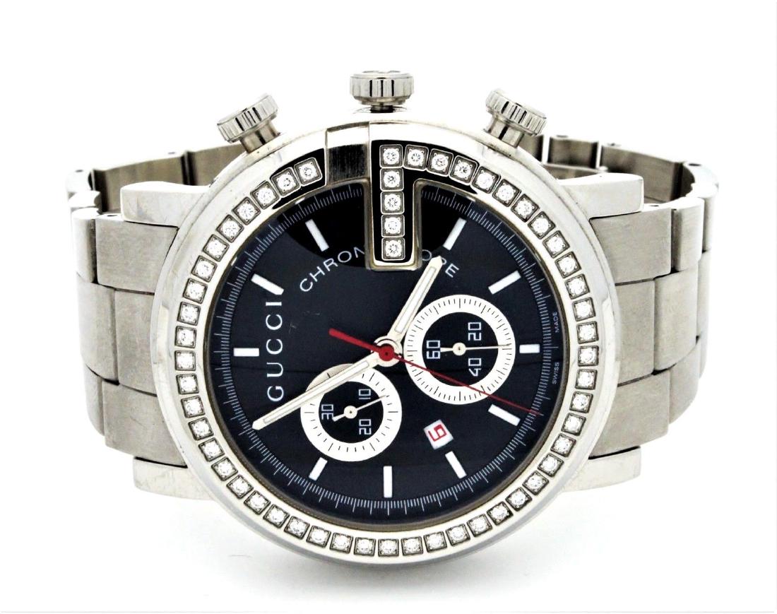 Gucci G Chrono 3.5Ct Diamond Bezel Watch (1 of 4)