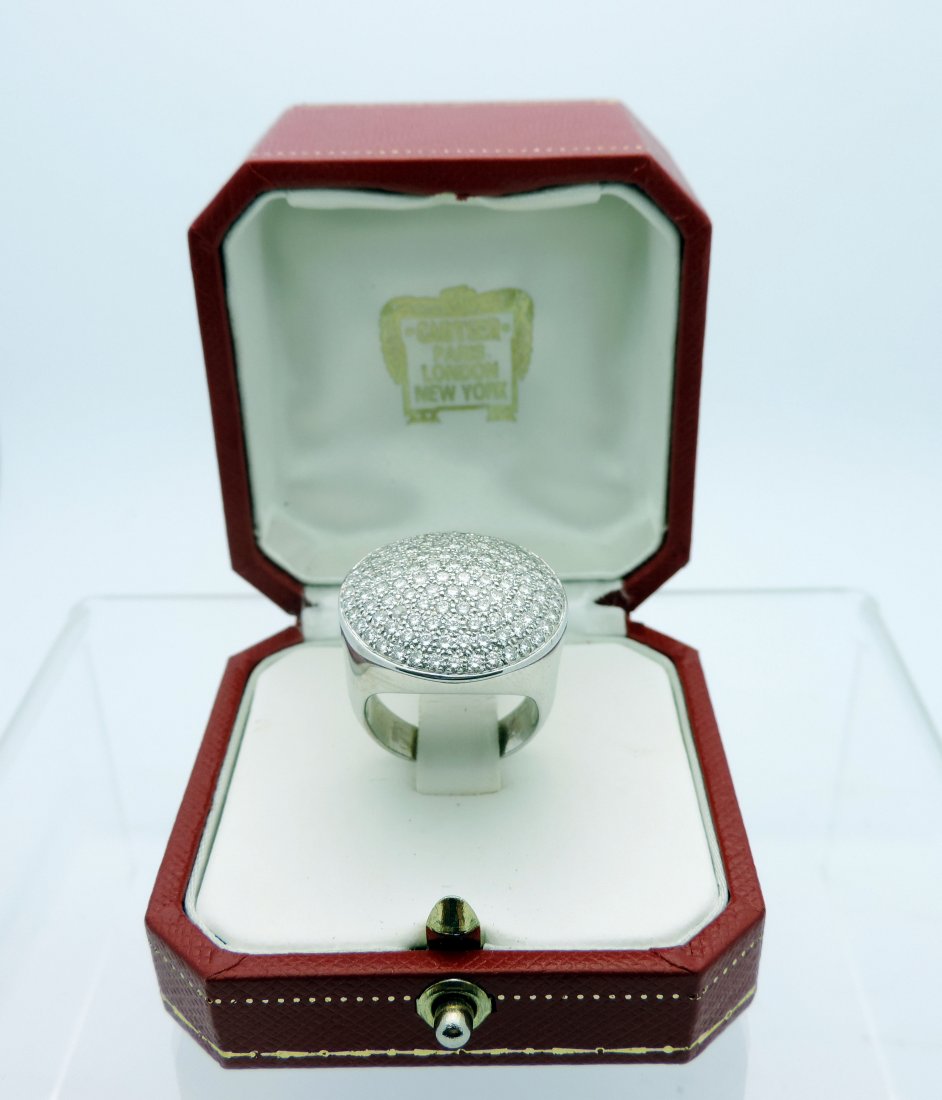 Lady's 2.01 CT Cartier Dome Ring set in 18K White (1 of 6)