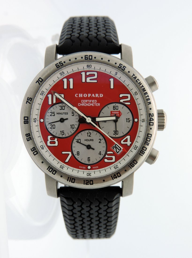 Mens Chopard Rossa Corsa Titanium chronograph   watch. (1 of 5)