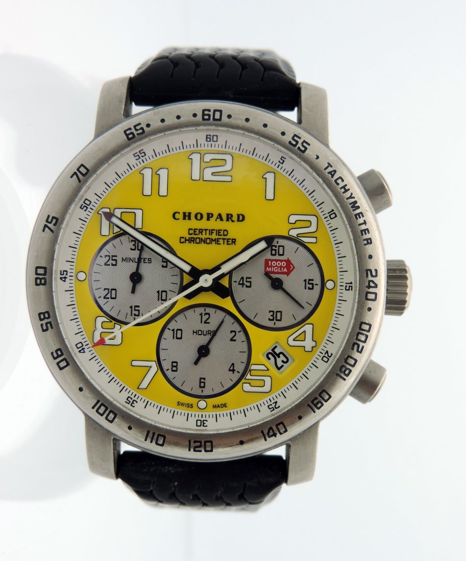 Mens Chopard Rossa Corsa Titanium chronograph   watch. (1 of 3)