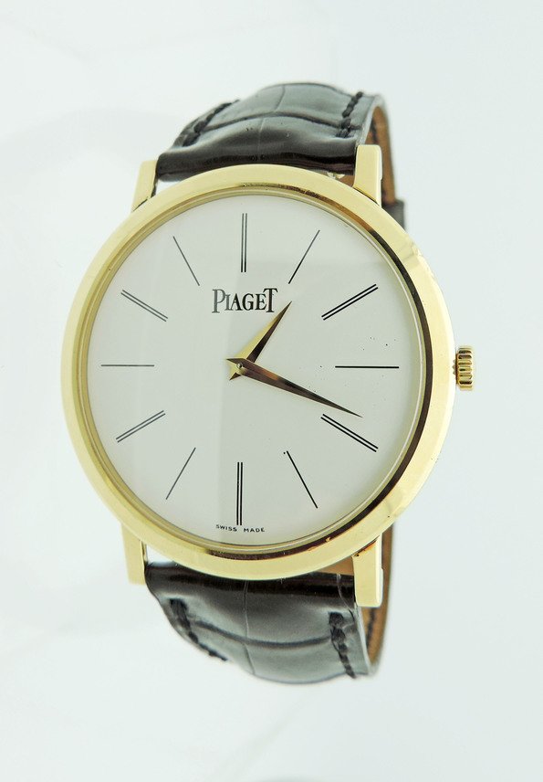 Piaget Altiplano Large yello gold brown  leather strap (1 of 4)