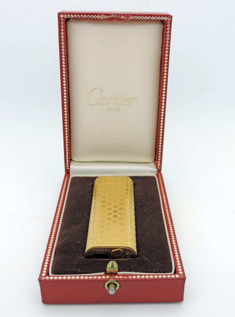 Cartier Gold Lighter.  Cartier Issued.   Signed (1 of 4)