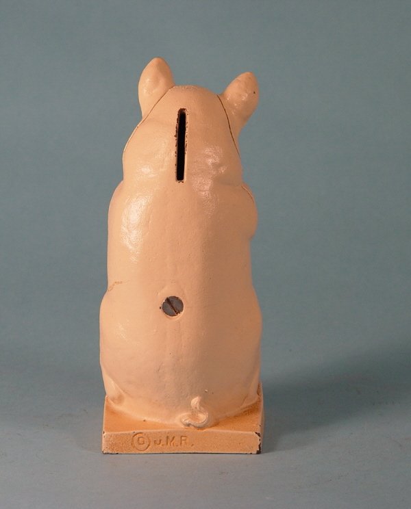 "The Wise Pig" Cast Iron bank - 2