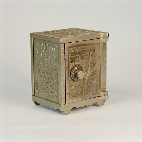 Kenton "The Bank of Industry" Cast Iron safe bank