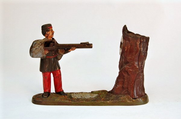 Mechanical bank; "Creedmore"