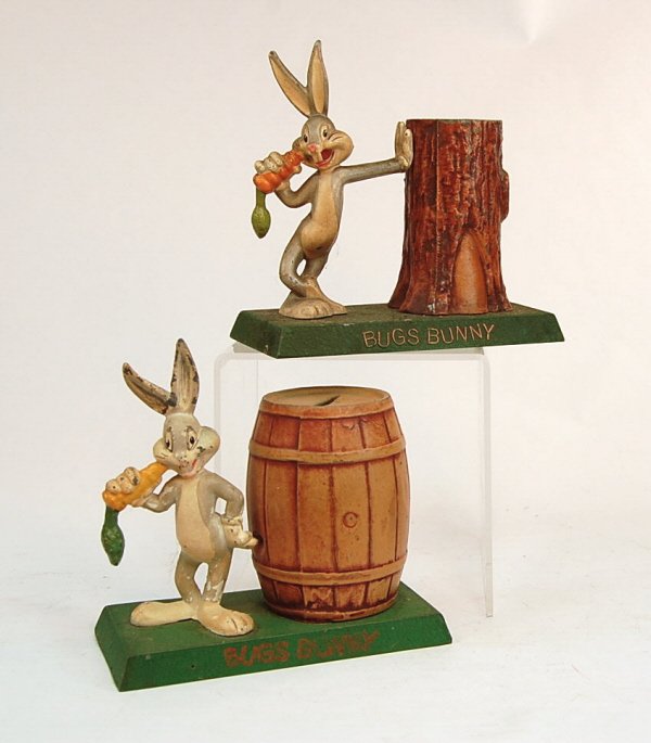 Bugs Bunny by Tree Stump & Bugs Bunny by Barrel 