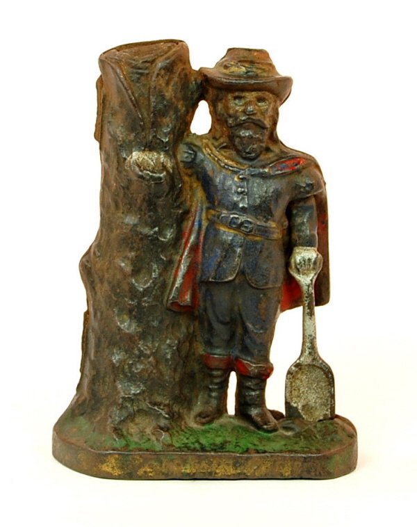 Captain Kidd bank: Cast Iron. 5 5/8 in. tall.
