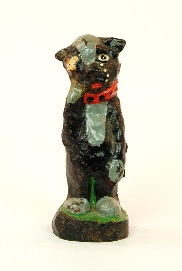 Doorstop: Crying Pup: Cast Iron. 8 1/2 in. tall.