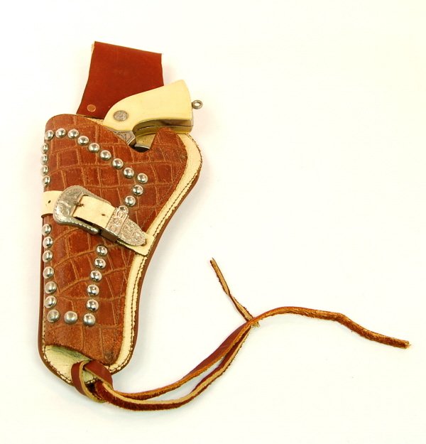 "Pony Boy" cap pistol in Holster: Actoy 9 1/2 in. long