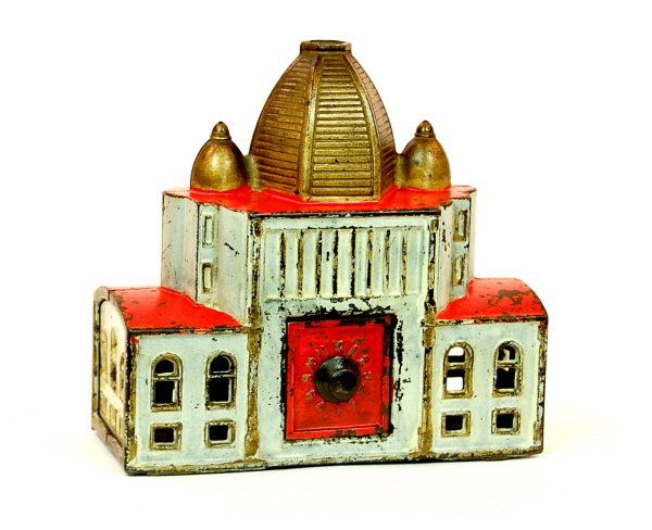 1893 World's Fair Administration Building bank: Cast Iron. 6 in. tall.