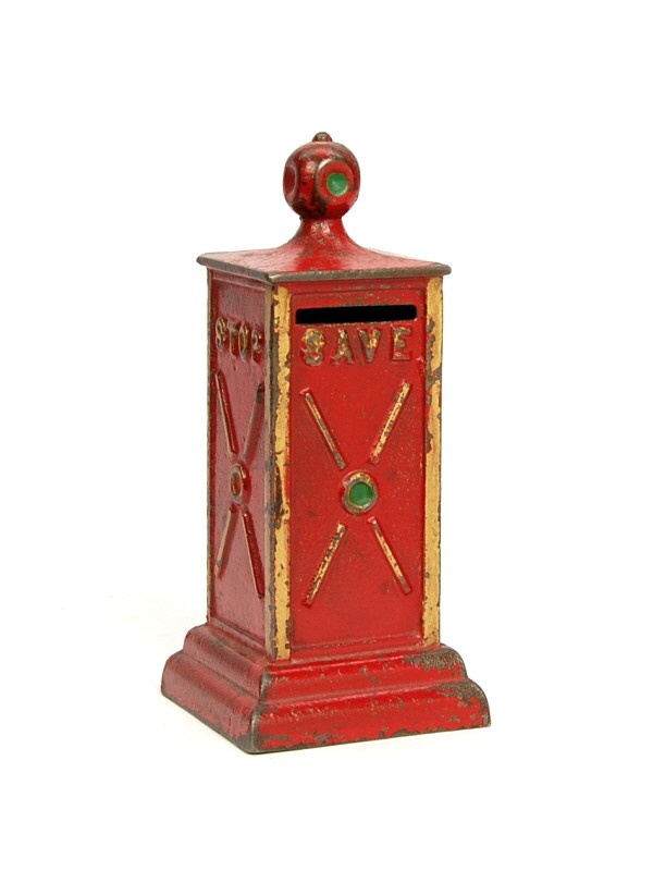 Large Stop Sign bank.: Cast Iron. 5 5/8 in.