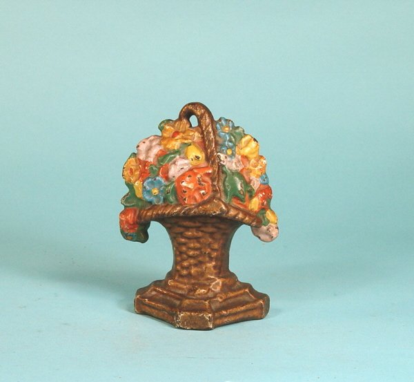 CI doorstop in the form of a Basket of Flowers