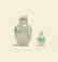 QING QIANLONG JADEITE THREE COLORS SNUFF BOTTLE
