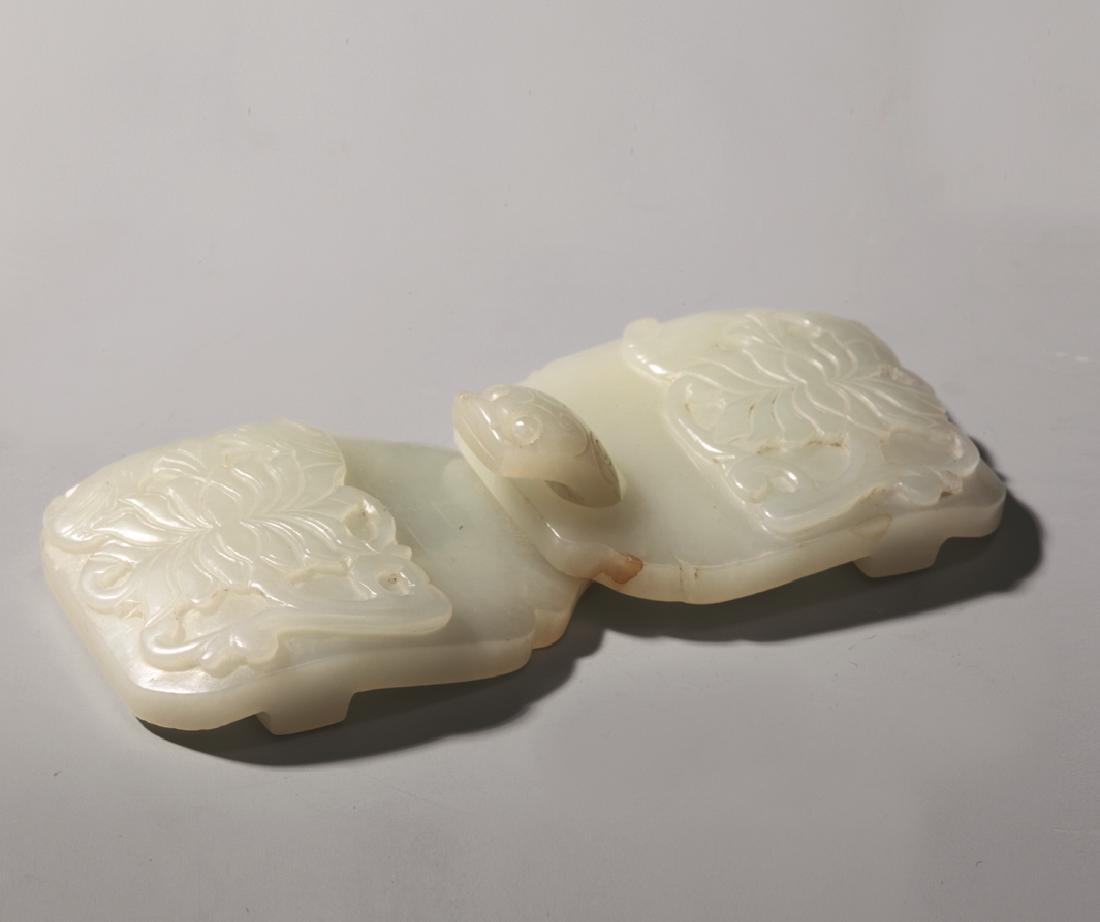 QING DYNASTY JADE DRAGON HOOK (1 of 6)