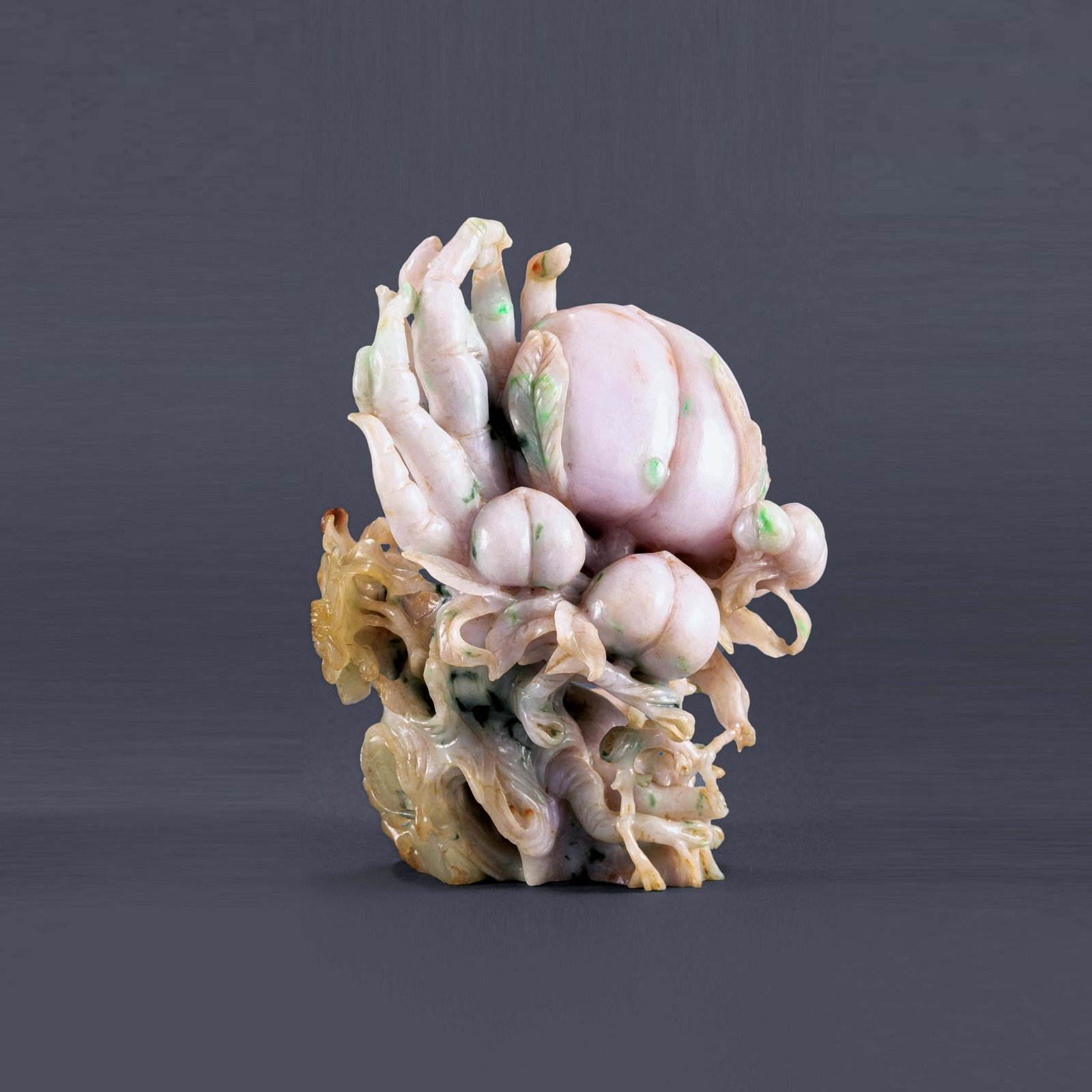 A Chinese Jadeite Peach Qing Dynasty(1636-1912) (1 of 5)