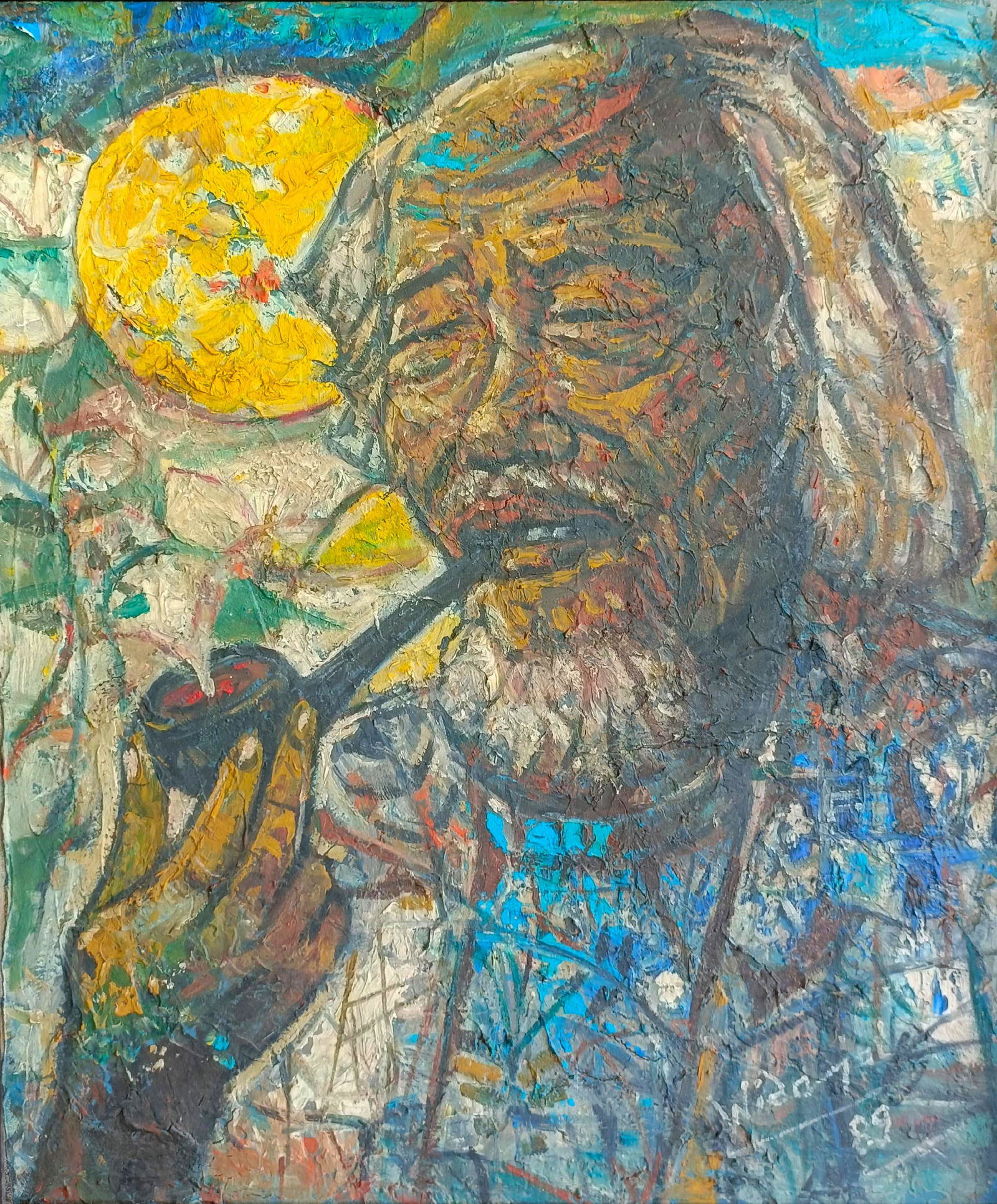 Widaiyat Affandi Smoke Pipe oil on canvas (1 of 7)