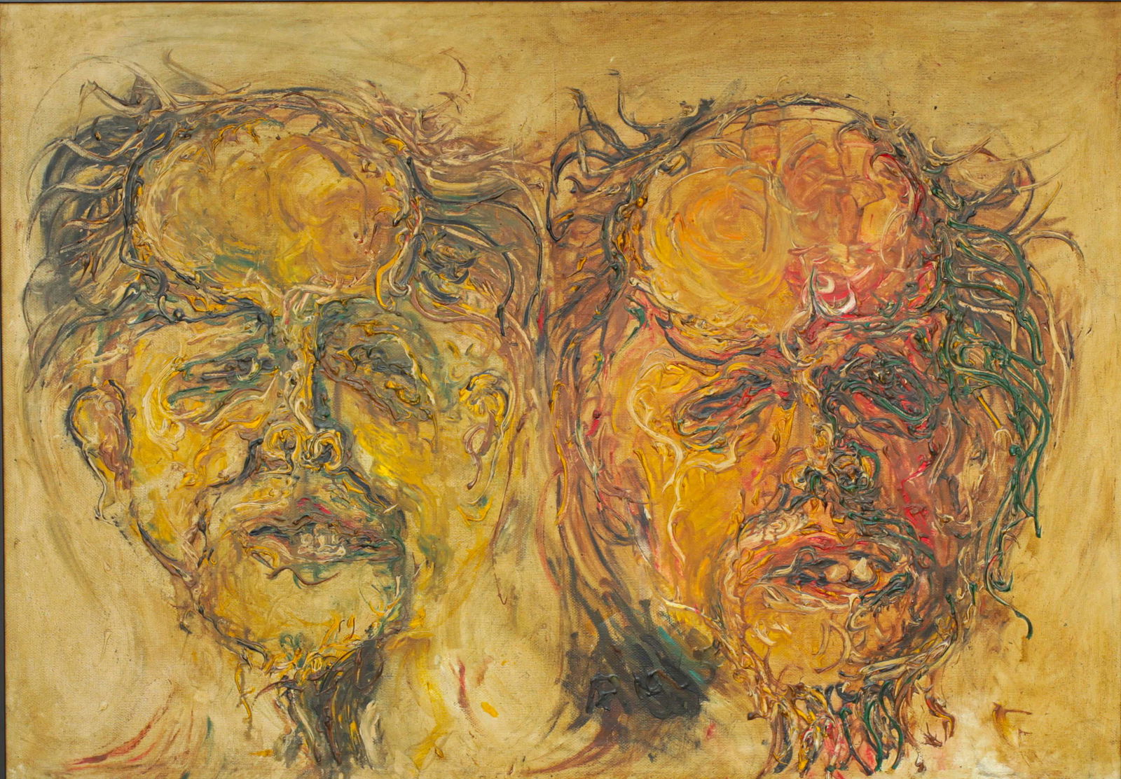 Affandi Self portrait oil on canvas (1 of 10)