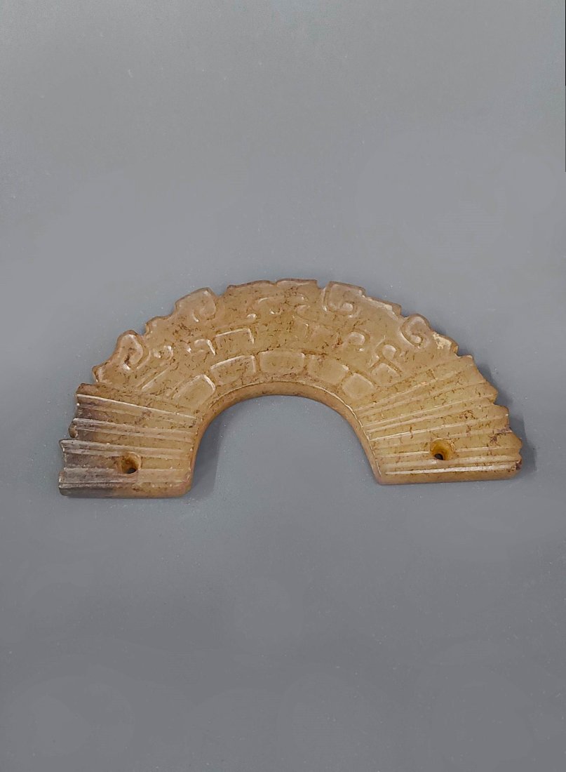 A Chinese Jade Figures Huang Shijiahe Culture BC2400-BC1900 (1 of 6)