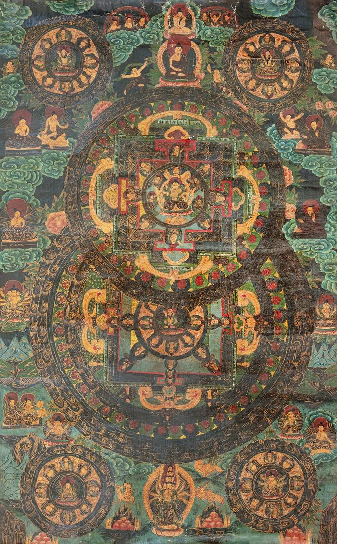 A Thangka 19 Century (1 of 4)