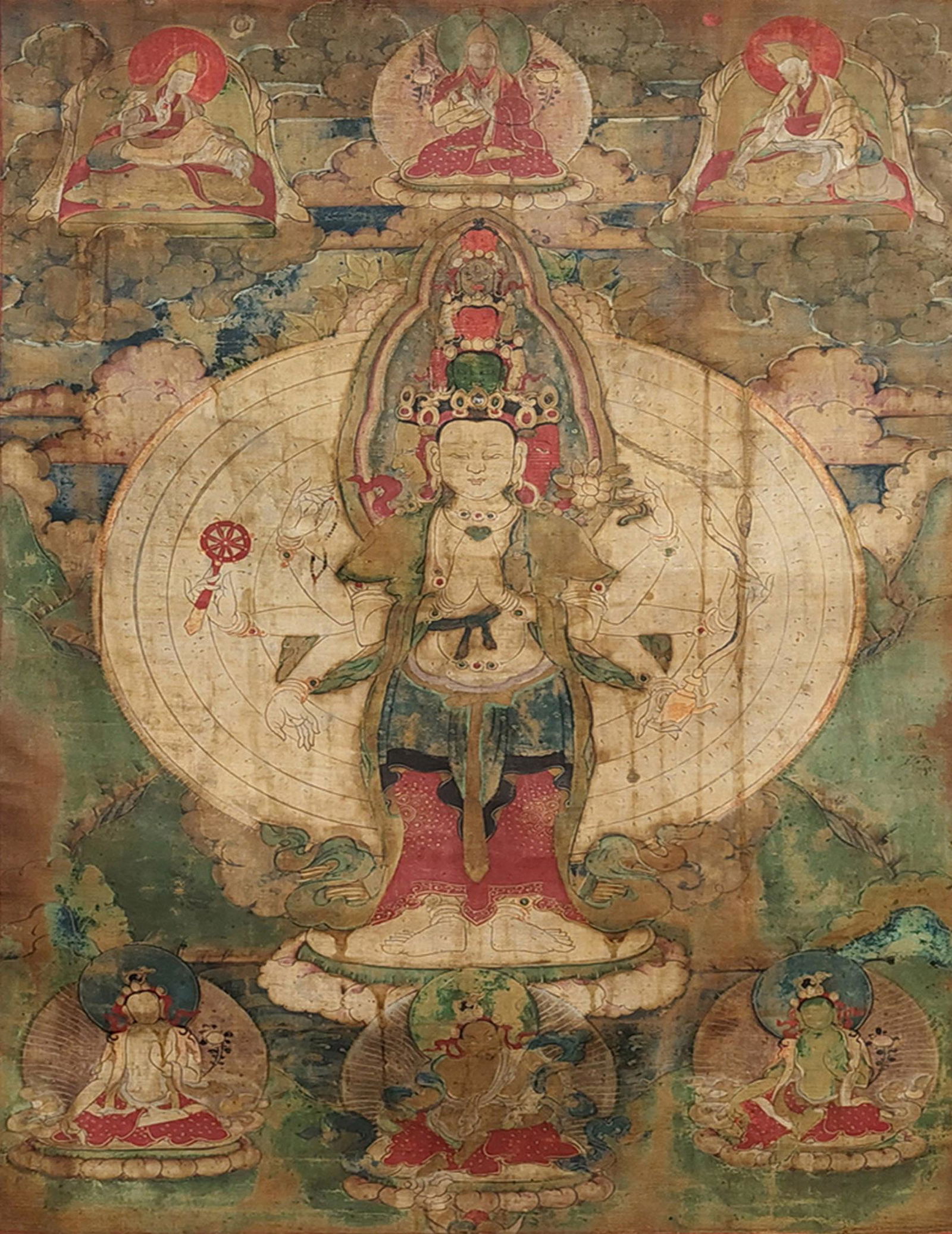 A Guanyin Thangka 18 Century (1 of 4)