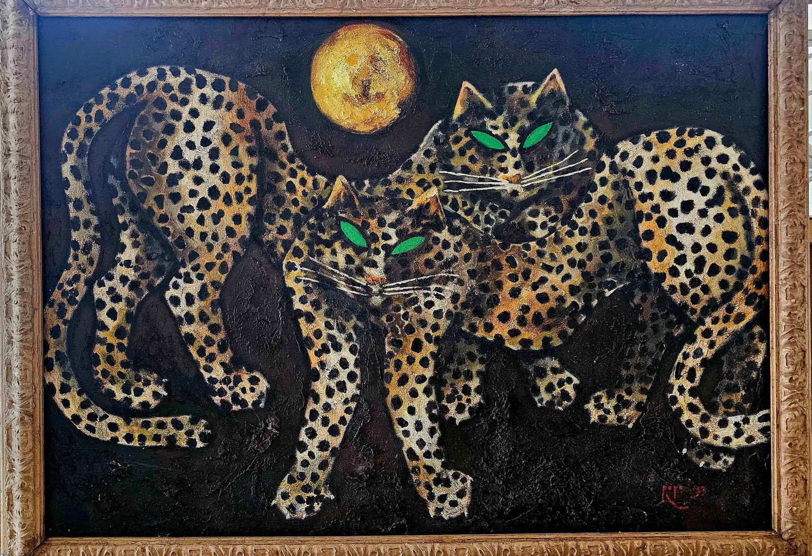 Popo Iskandar Two Leopard 1927-2000 (1 of 5)