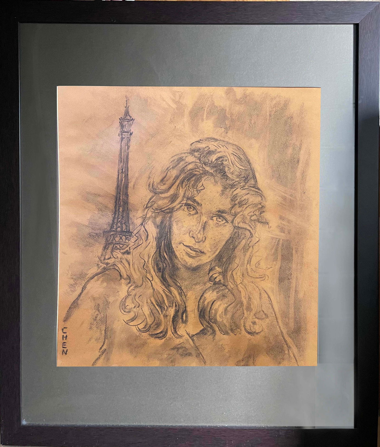 Georgette Chen Girl in Paris Charcoal drawing on Paper: 251016 张荔英人物速写 Georgette Chen Girl in Paris Charcoal drawing on Paper USD5000-8000 58x52cm 来源:马来西亚收