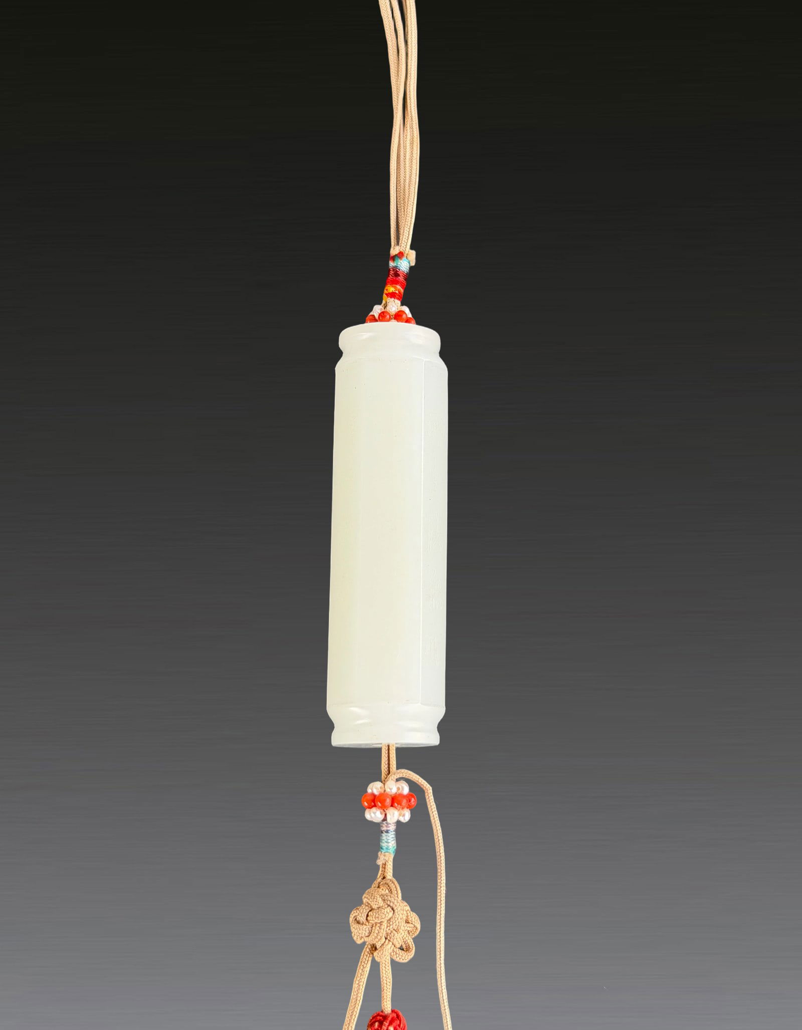 A Chinese White Jade Scripture Pandent Qing Dynasty (1 of 10)