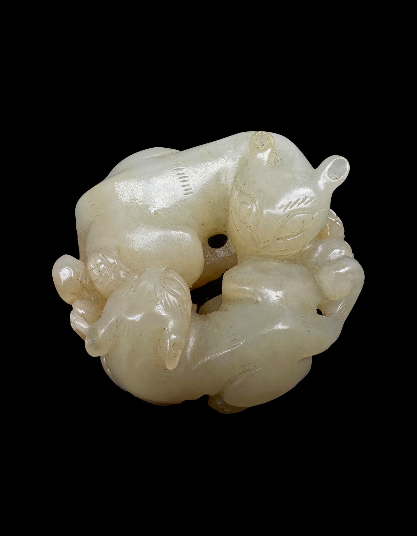A Chinese White Jade Animal Qing Dynasty 1644-1912 (1 of 6)