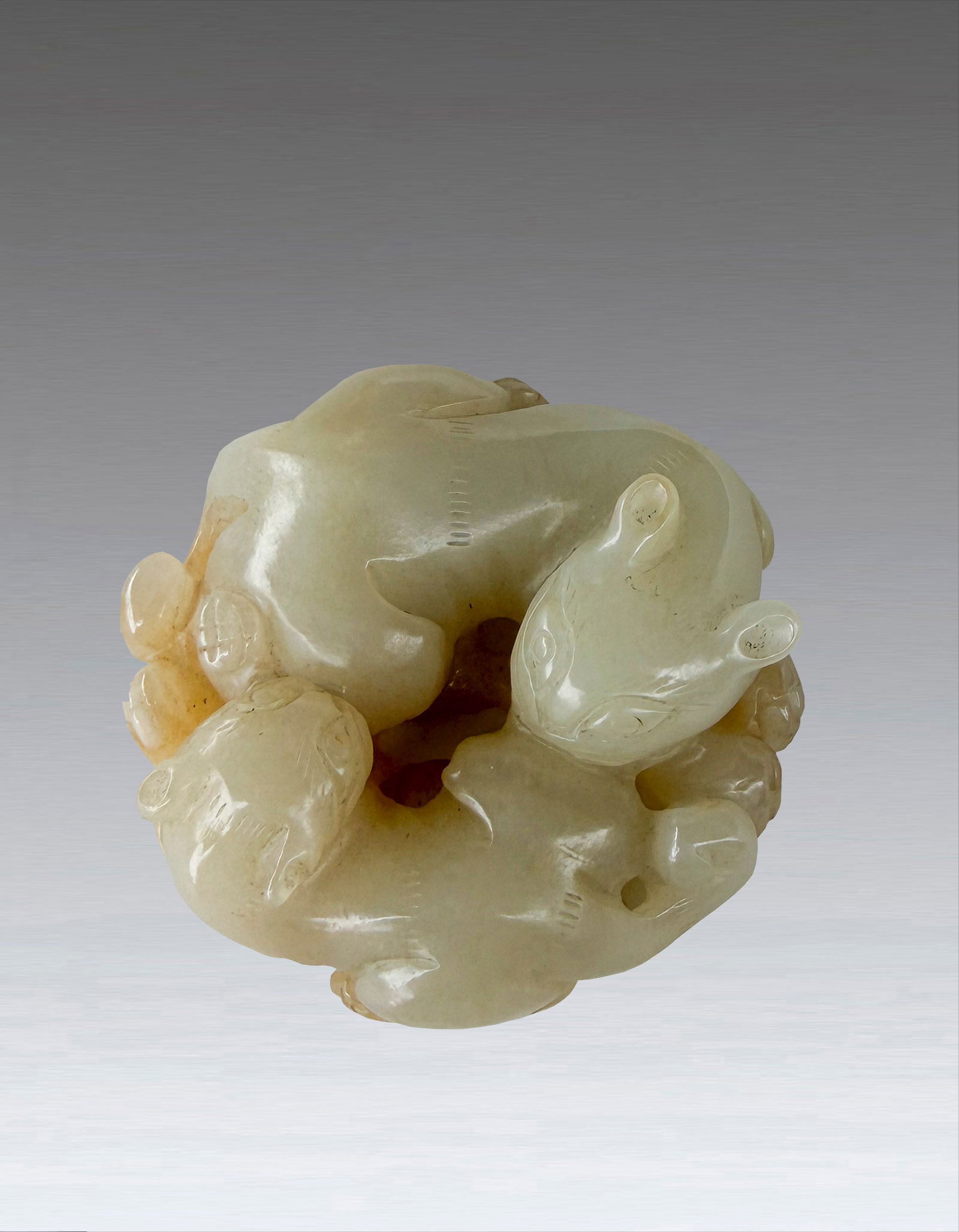 A Chinese White Jade Animal Qing Dynasty 1644-1912 (1 of 5)