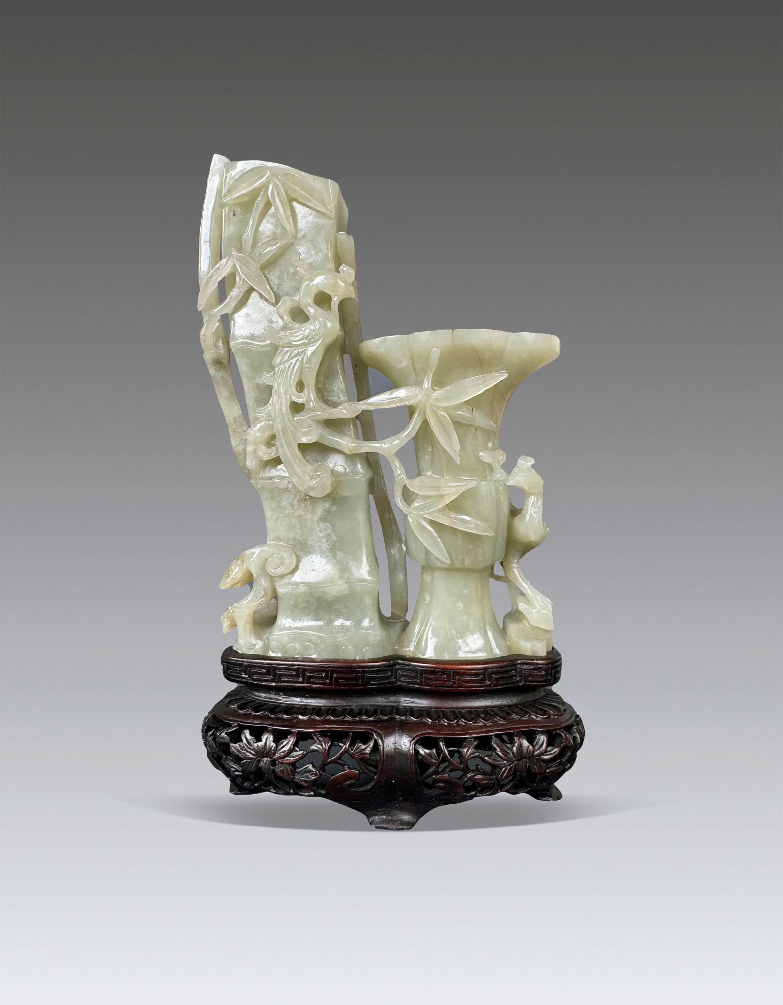 An Imperial Chinese White Jade Pheonix Flower Inserter Ming Dynasty 1368-1644 (1 of 9)