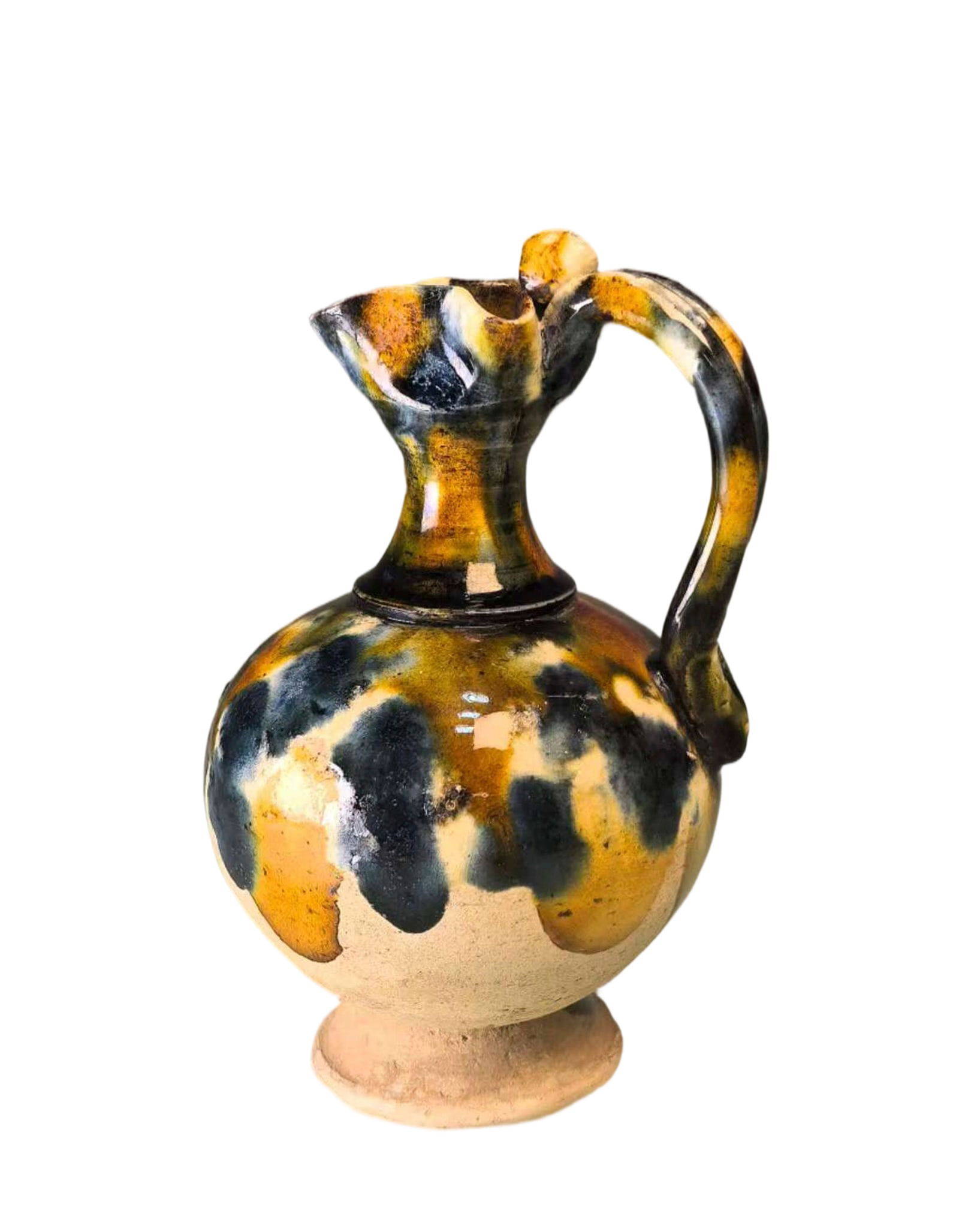 Three of Sancai Glazed Teapot Hulu Tang Dynasty AD618-907 (1 of 6)