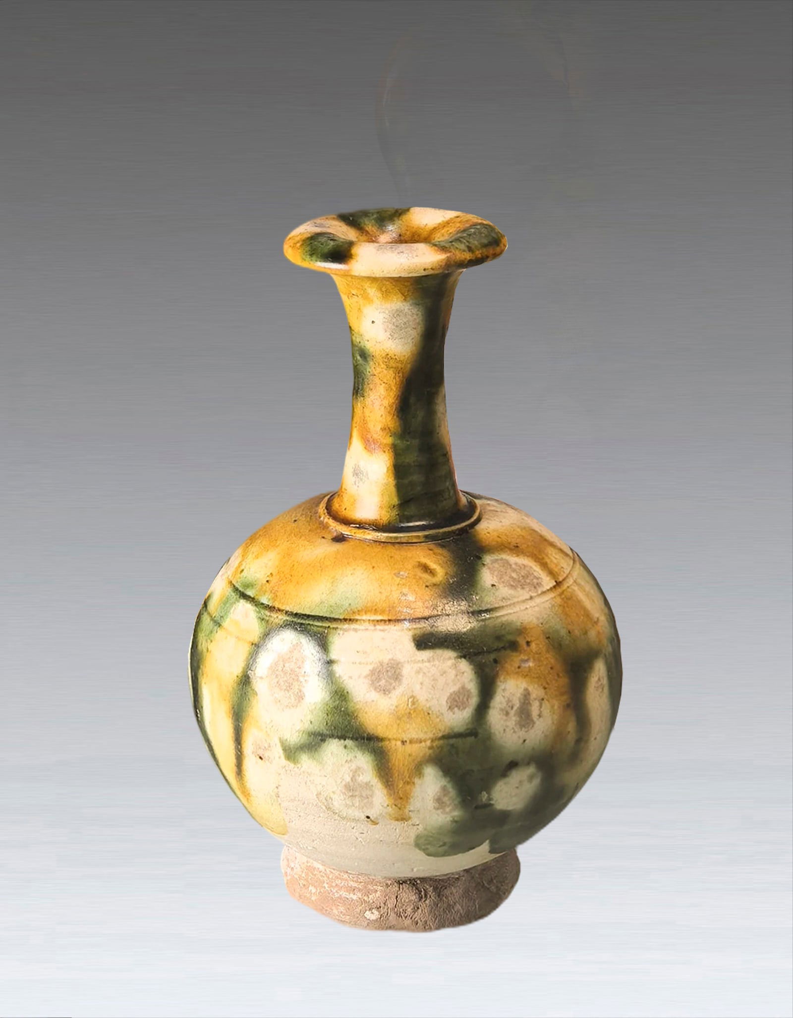 A Chinese Sancai Glazed Vase Tang Dynasty AD618-907 (1 of 4)