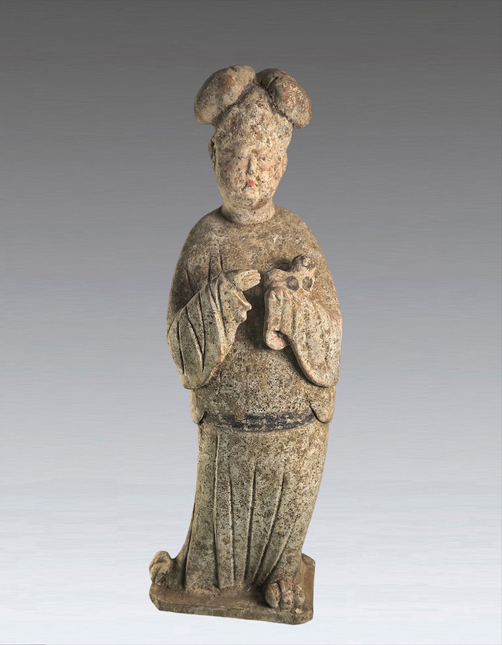 A Large Painted Pottery of A Court Lady Tan Dynasty AD618-907 (1 of 8)