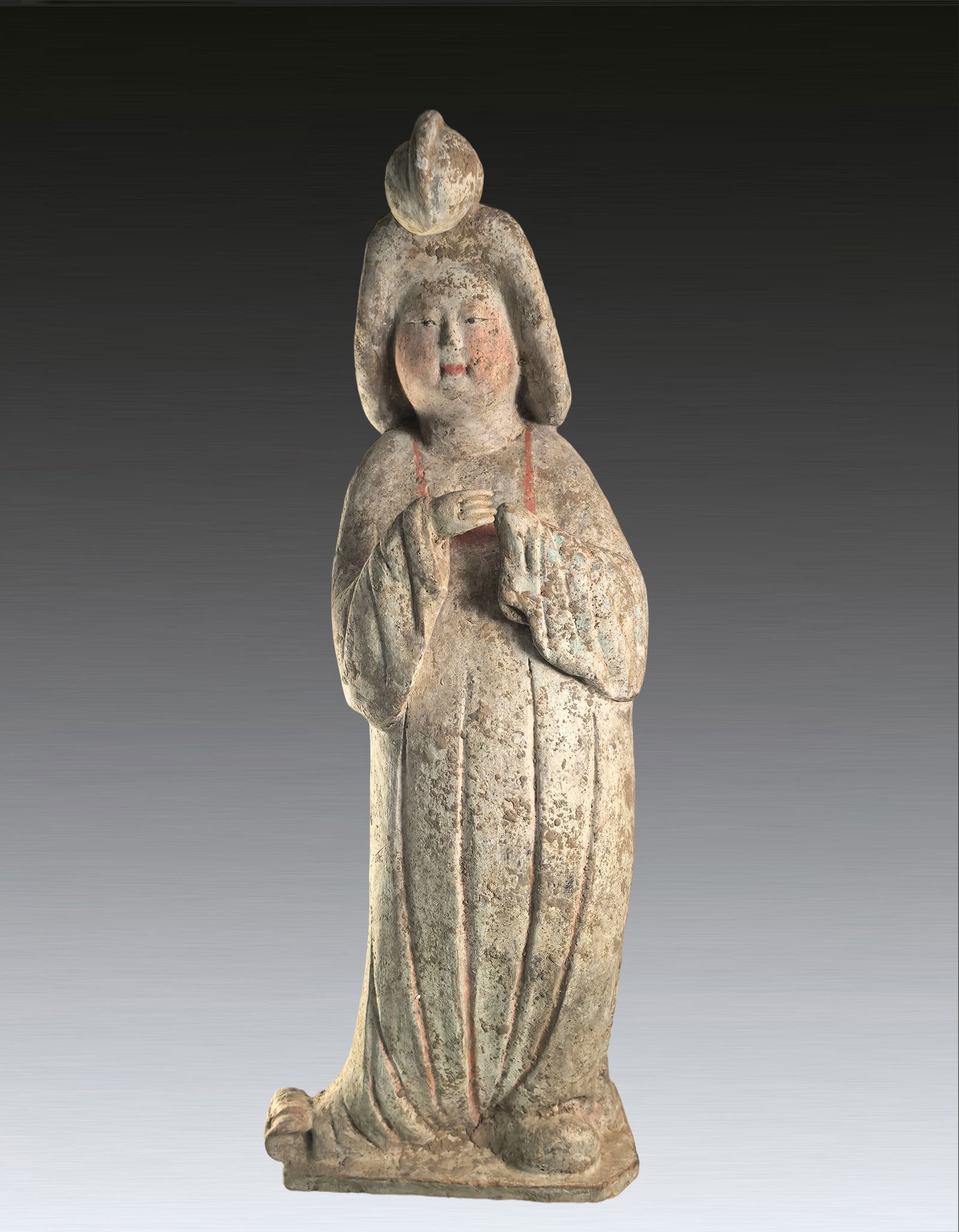 A Large Painted Pottery of A Court Lady Tan Dynasty AD618-907 (1 of 8)