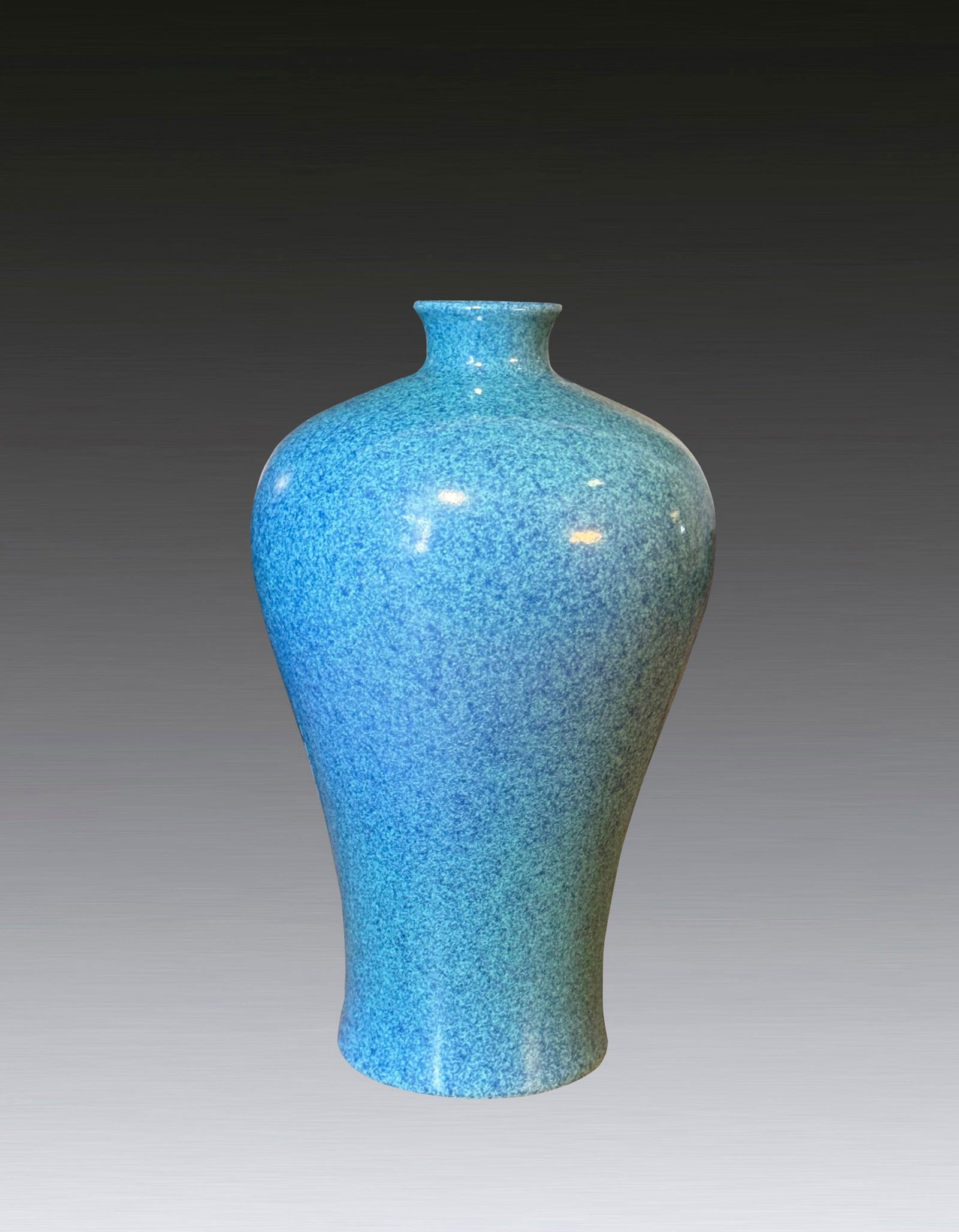 A Chinese Robbins Egg Glazed Meiping Vase Qing Dynasty 1644-1912 (1 of 7)