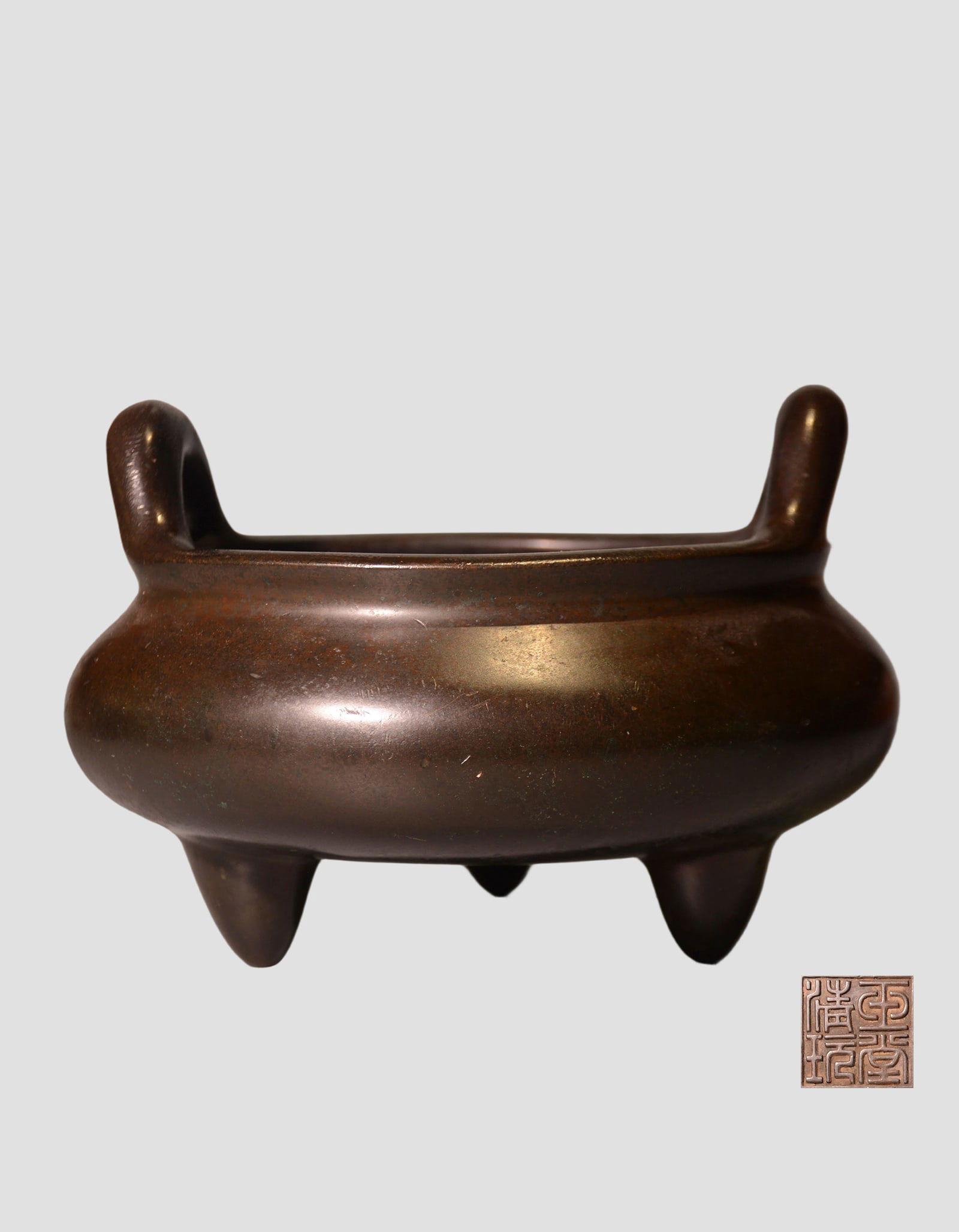 A Chinese Bronze Censor Late Ming Early Qing Dynasty (1 of 5)