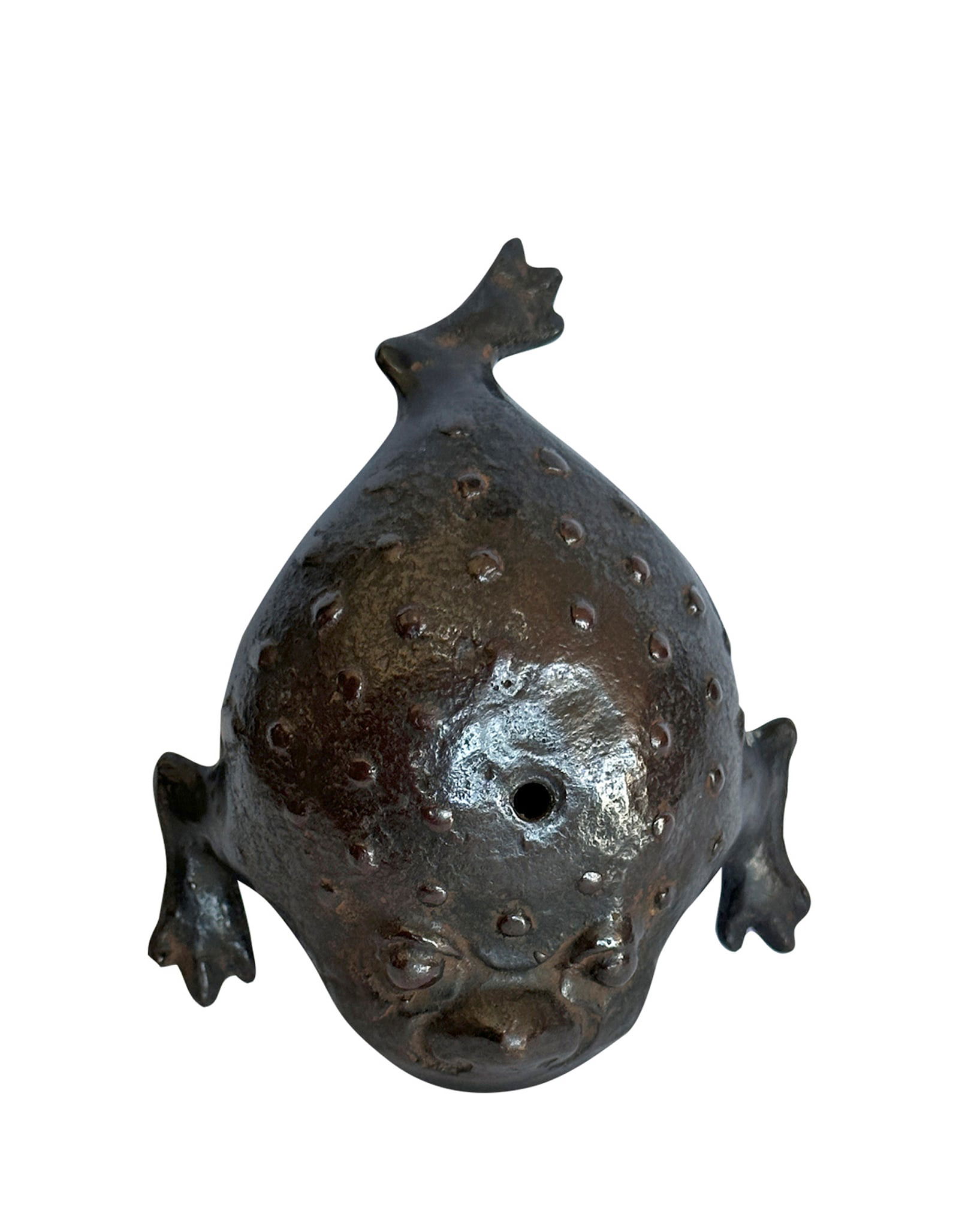 A Chinese Bronze Frog Early Qing Dynasty (1 of 9)