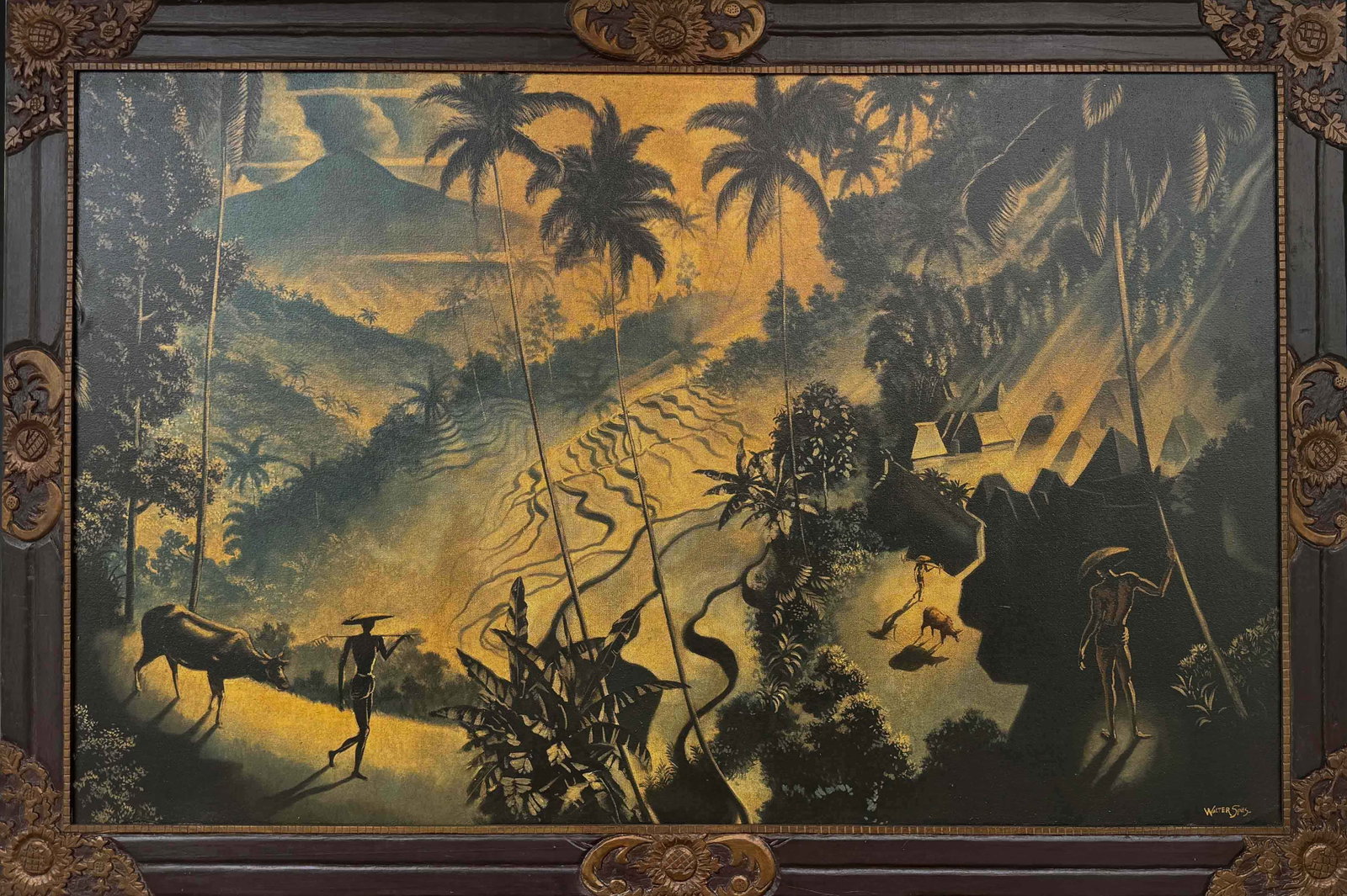 Walter Spies Landscape oil on Canvas (1 of 8)