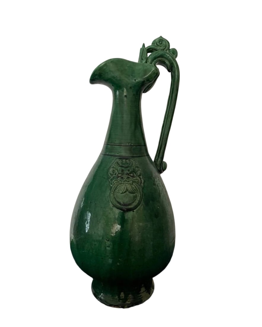 A Sancai Green Glazed Phoenix Head Teapot Tang Dynasty (1 of 1)