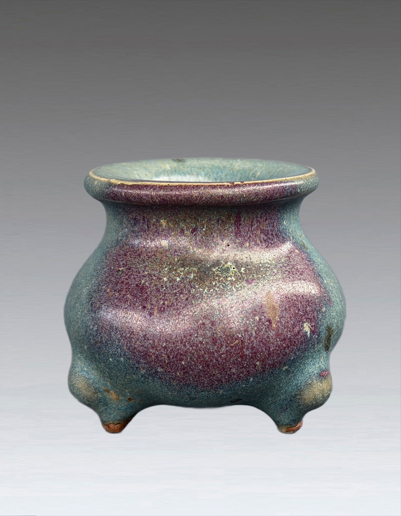 A Chinese Jun Yao incensor Jin Dynasty (1 of 9)