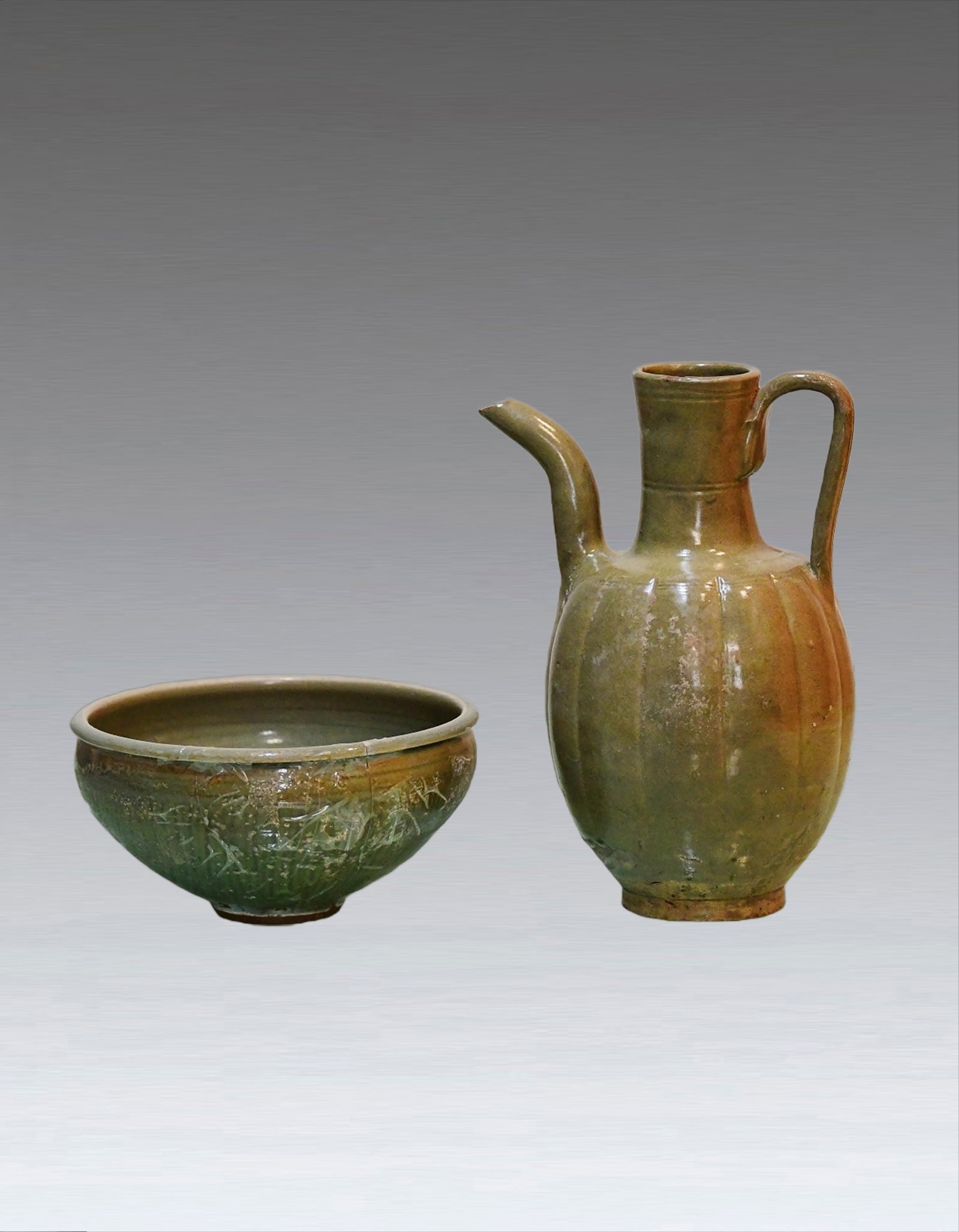 A Yaozhou Kiln Celadon Glazed Teapot Song Dynasty (1 of 6)