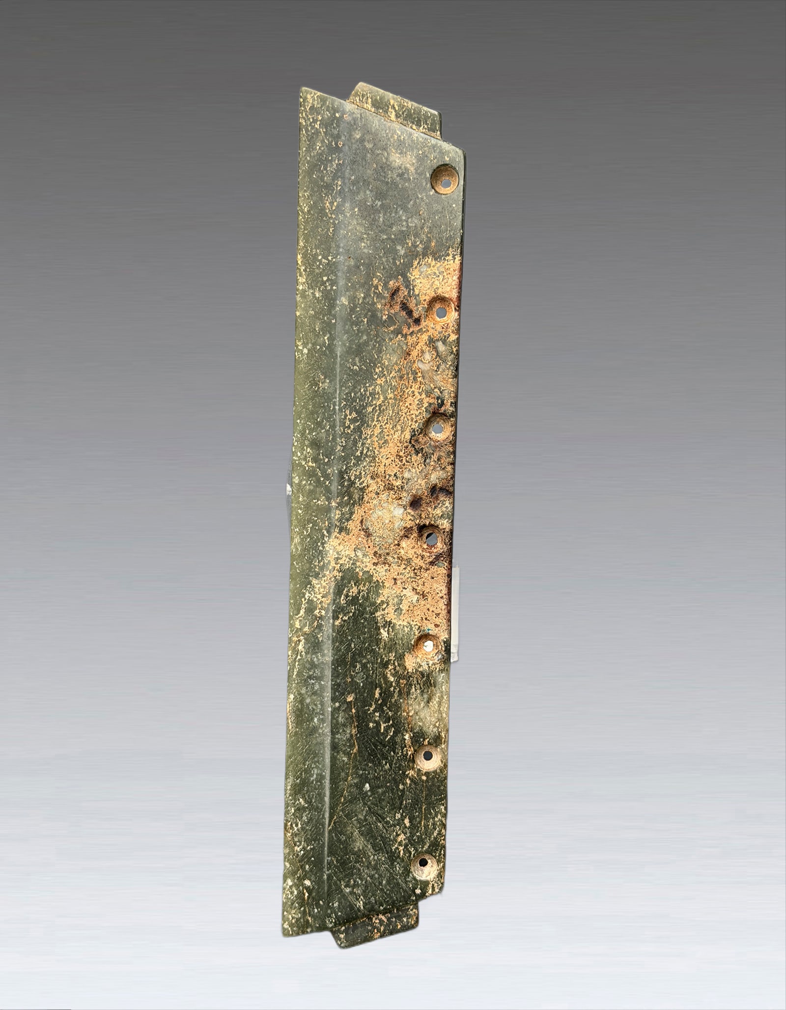 A Jade Knife shaped Pendant Shang Dynasty (1 of 7)