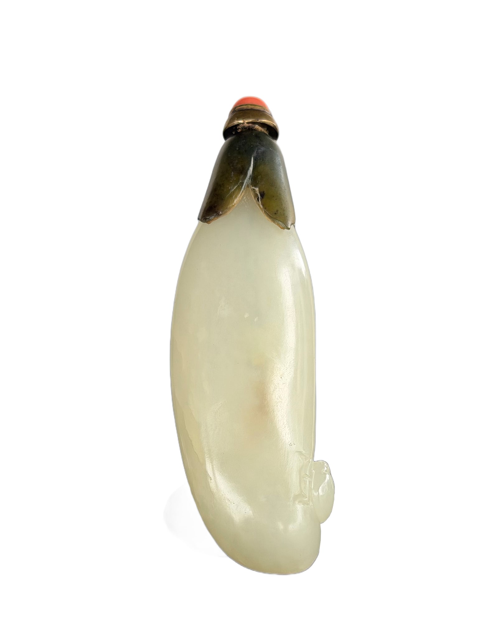 A Chinese White Jade Fruit Snuff Bottle Qing Dynasty 1644-1912 (1 of 8)