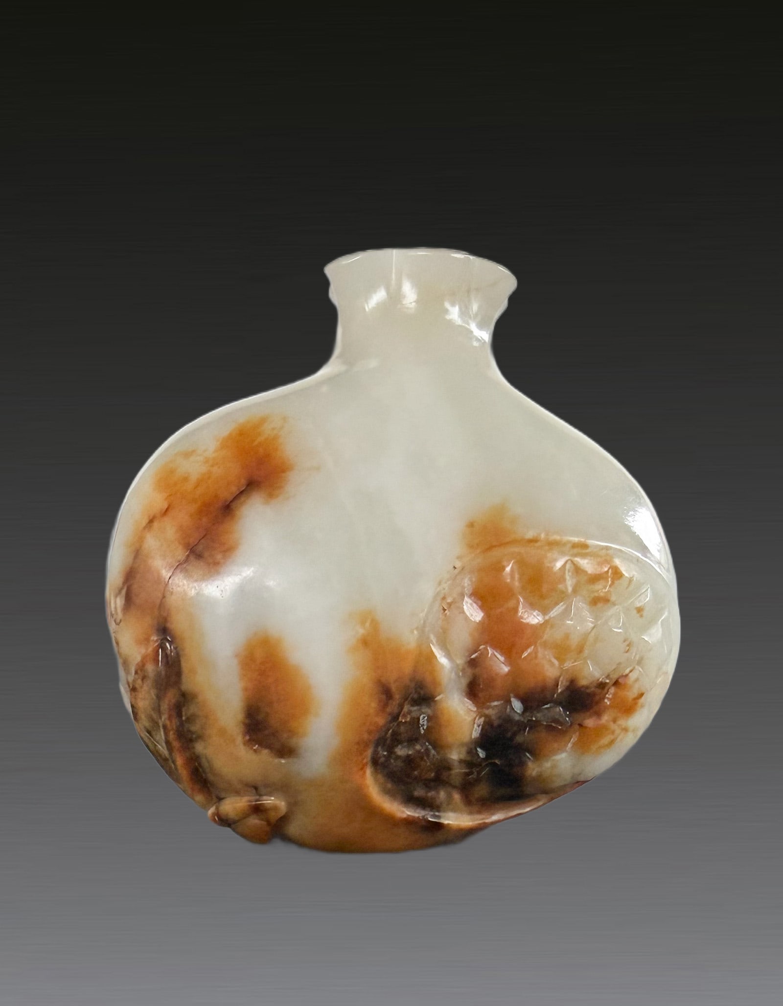 A Chinese White Jade Vase Qing Dynasty Qianlong Period 1735-1796 (1 of 9)
