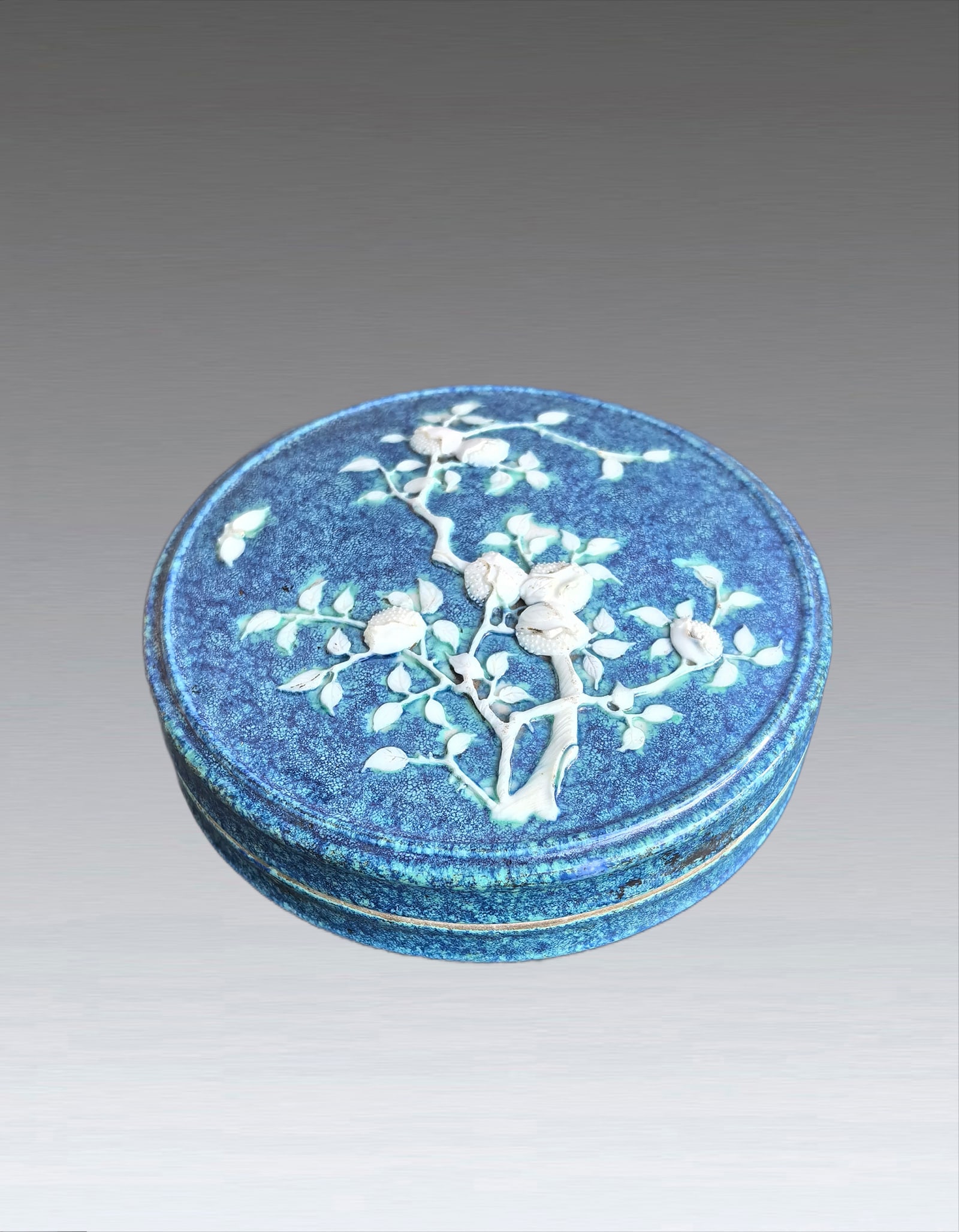 A Chinese Robbin Egg Glazed Ink Box Qing Dynasty 1644-1912 (1 of 7)