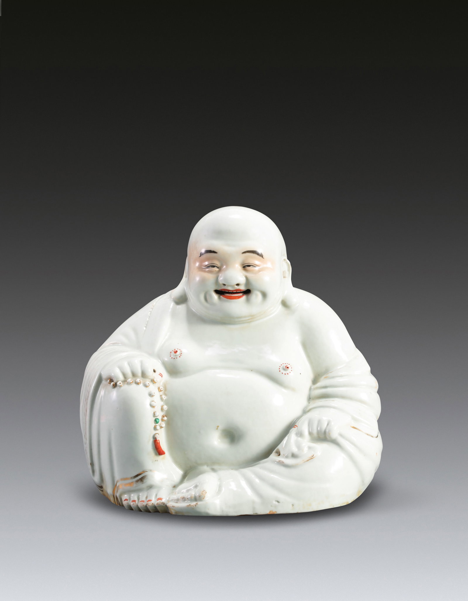 A Chinese Famille Rose Buddha Qing Dynasty (1 of 6)