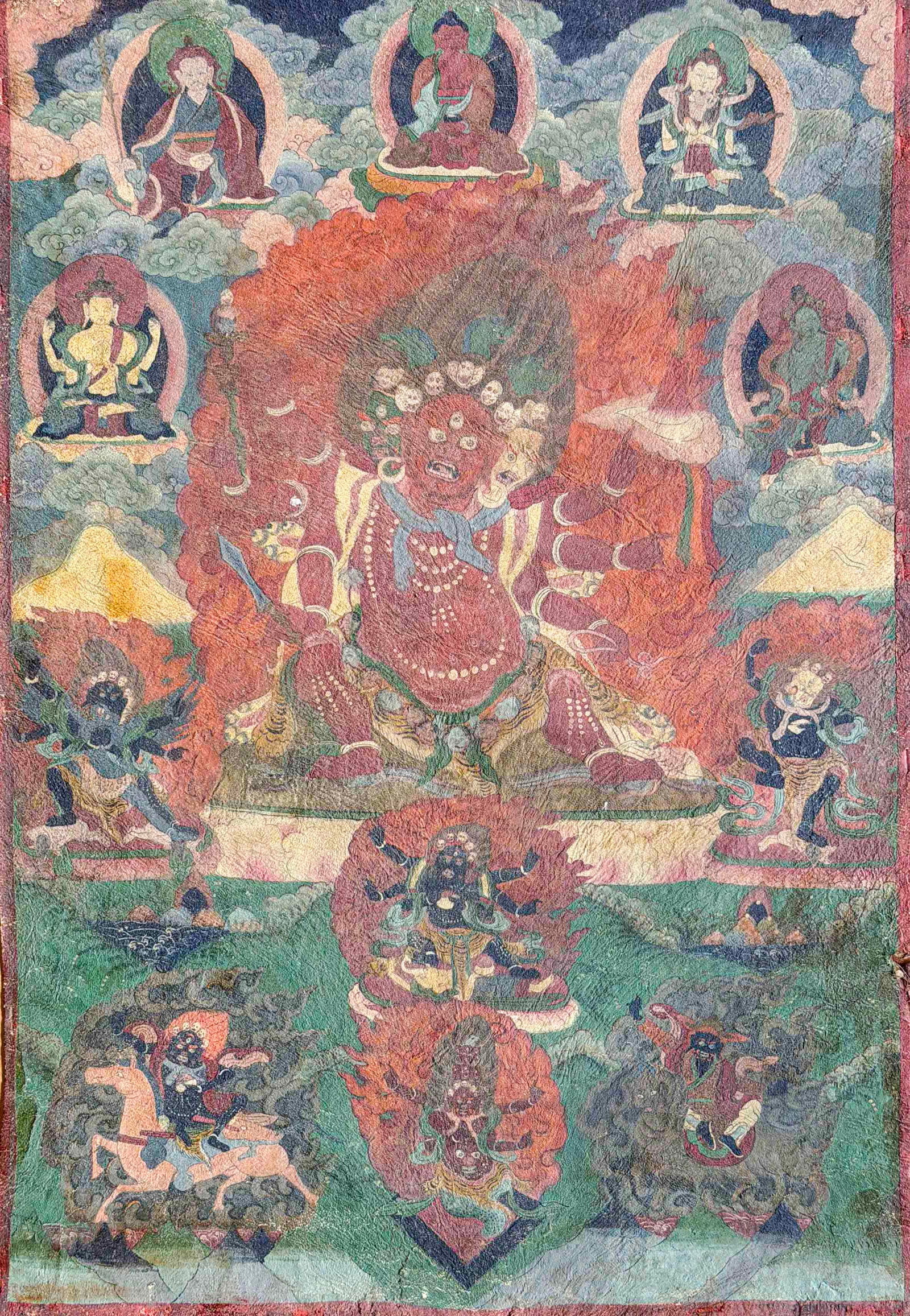 A Tibetan Mahakala Thangka17th?C18th Century (1 of 5)