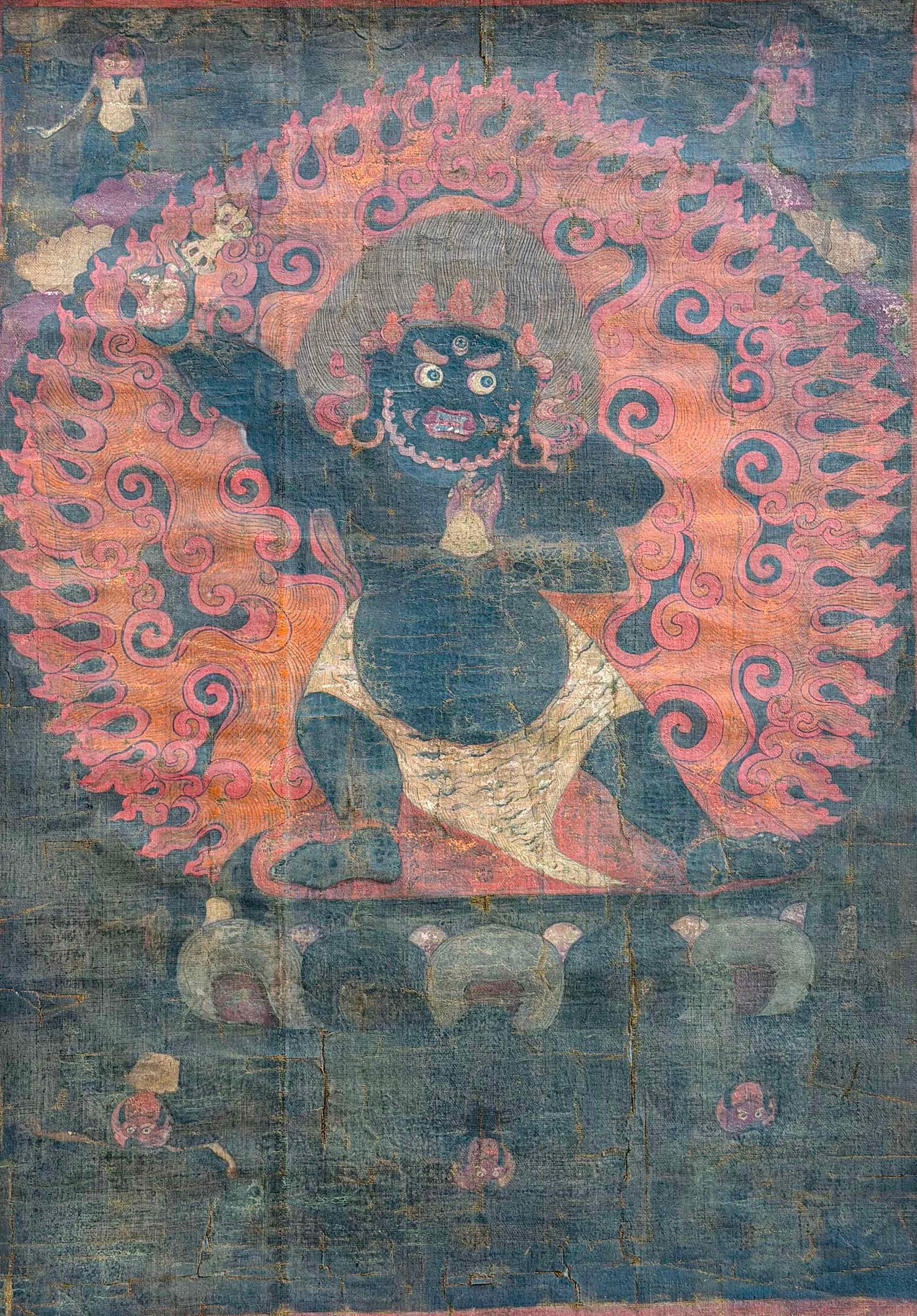 A Tibetan Vajrapani Thangka 17-18th Century (1 of 8)
