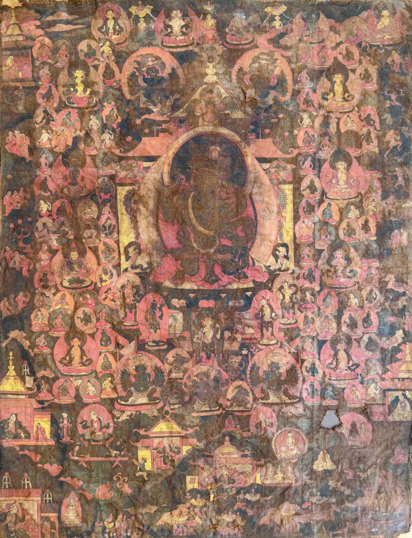 A Tibetan Dharma Protector Thangka 17?C18th Century (1 of 8)